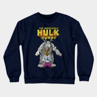 Hulk bunny - retro Crewneck Sweatshirt